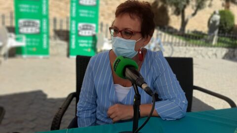 Yolanda Morales, trabajadora de la Base
