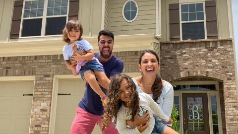 Daniel y su familia al completo
