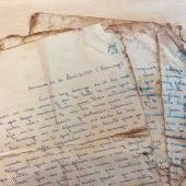 Una operaria de la planta de tratamiento de la Costa del Sol encuentra una carta de un soldado a su novia de hace 50 años