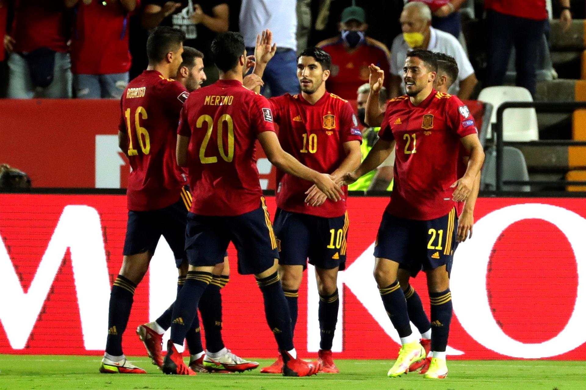 España brilla ante Georgia en la carrera por ser primero de grupo para el Mundial de Catar España brilla ante Georgia en la carrera por ser primero de grupo para el Mundial de Catar