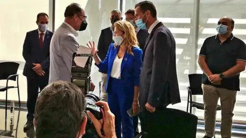 El alcalde de Orihuela asiste al acto de presentación del Plan de Recuperación, Transformación y Resiliencia ministra