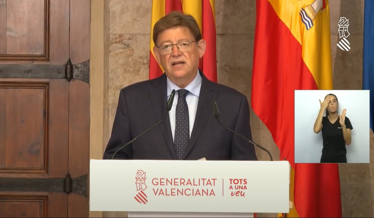 Ximo Puig anuncia el fin del toque de queda y la reapertura del ocio nocturno hasta las 03.00 horas Ximo Puig anuncia el fin del toque de queda y la reapertura del ocio nocturno hasta las 03.00 horas