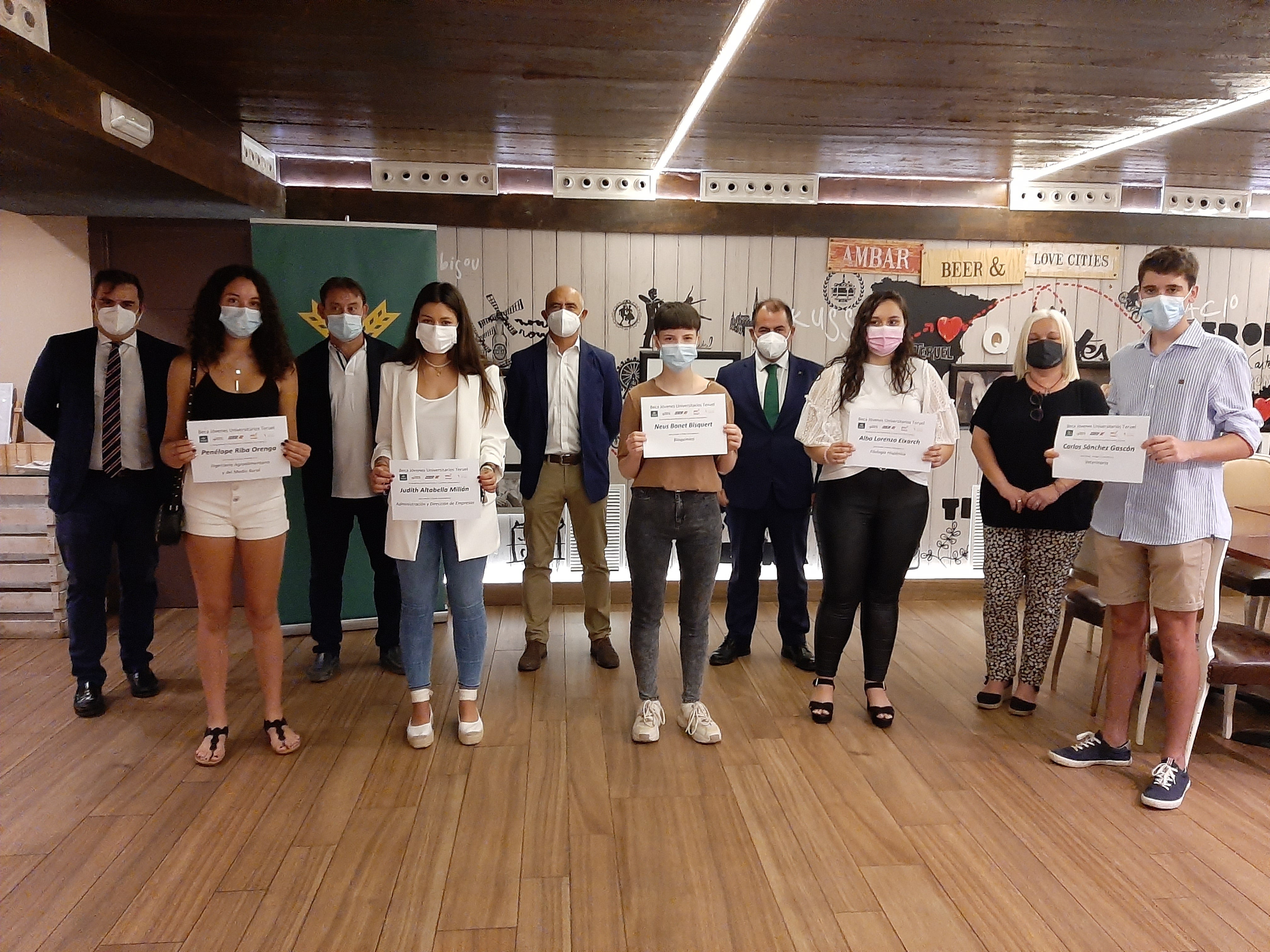 Cinco jóvenes becados por instituciones turolenses Cinco jóvenes becados por instituciones turolenses