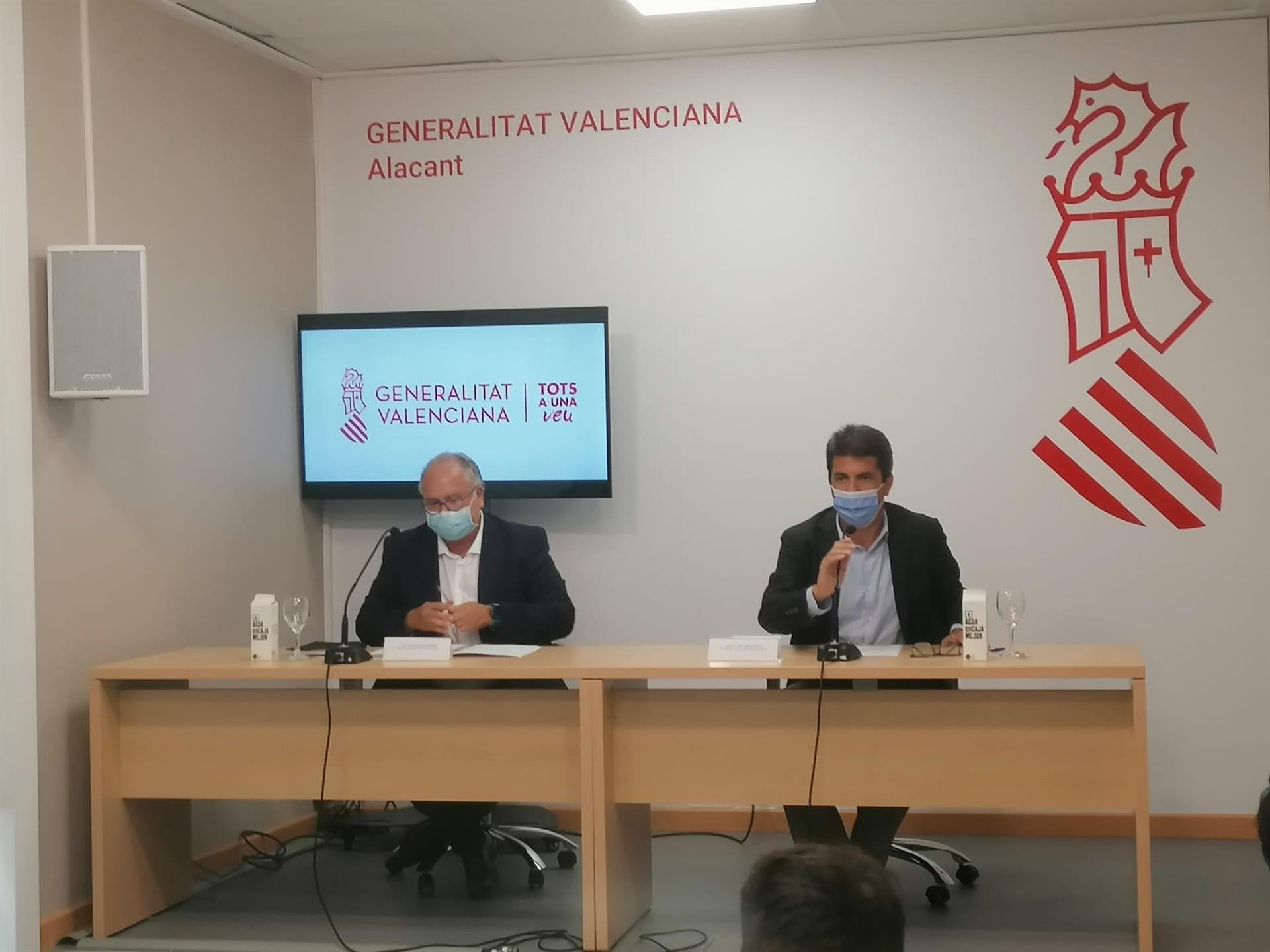 Mazón pide un frente común con el consell para defender el Tajo-Segura Mazón pide un frente común con el consell para defender el Tajo-Segura