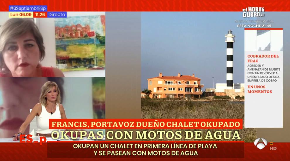 Un grupo de okupas se atrincheran en un chalet de lujo en la Manga del Mar Menor Un grupo de okupas se atrincheran en un chalet de lujo en la Manga del Mar Menor