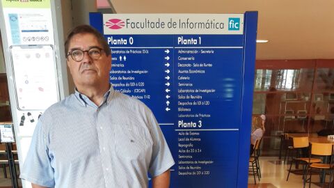 Julio Abalde, rector de la Universidad de A Coruña