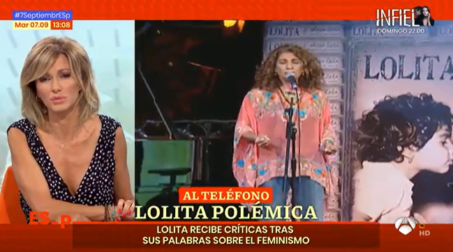Lolita se explica tras abandonar Twitter: "Hay cosas feministas que me gustan y otras que no" Lolita se explica tras abandonar Twitter: "Hay cosas feministas que me gustan y otras que no"