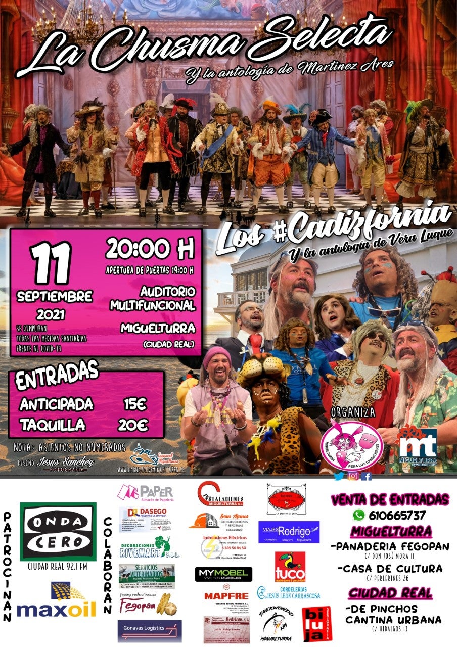 La Peña los Cansaliebres vuelve este sábado 11 de Septiembre a celebrar el "Precarnaval" en Miguelturra La Peña los Cansaliebres vuelve este sábado 11 de Septiembre a celebrar el "Precarnaval" en Miguelturra