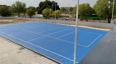 Pista deportiva del IES Francisca de Pedraza de Alcal&aacute; de Henares
