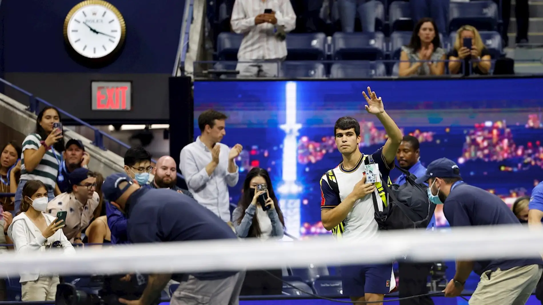 Carlos Alcaraz se retira en los cuartos de final del US Open