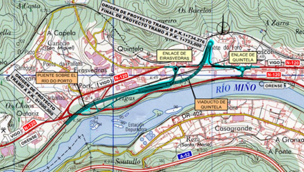 O goberno central licita as obras da variante norte por mais de 28 millóns de Euros