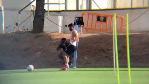 Jos&eacute; Lu&iacute;s Gay&aacute; ya entrena con bal&oacute;n