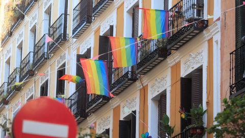 Balcones del barrio madrile&ntilde;o de Malasa&ntilde;a