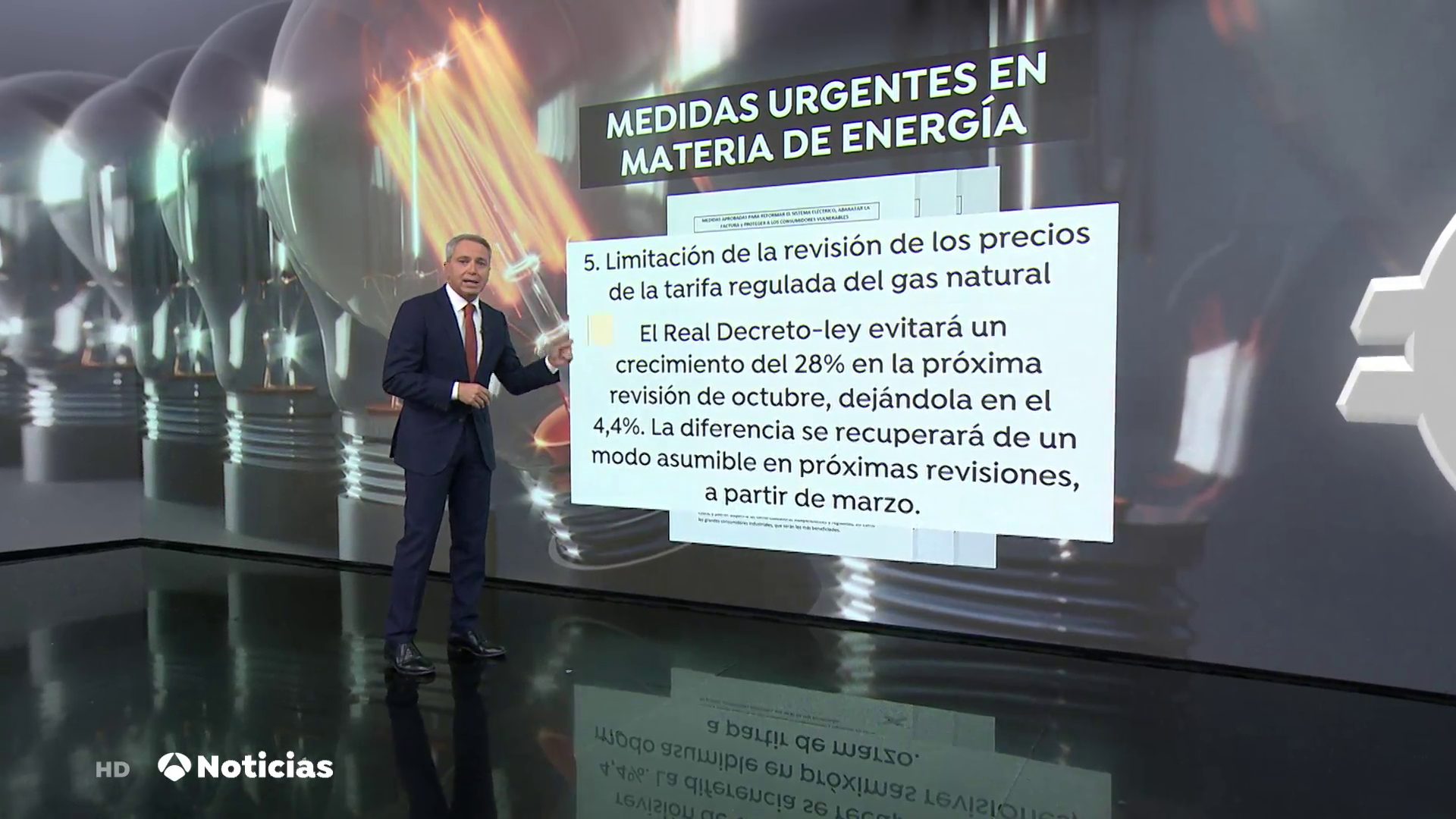Vicente Vallés destapa la trampa de las medidas del Gobierno para rebajar el recibo de la luz Vicente Vallés destapa la trampa de las medidas del Gobierno para rebajar el recibo de la luz