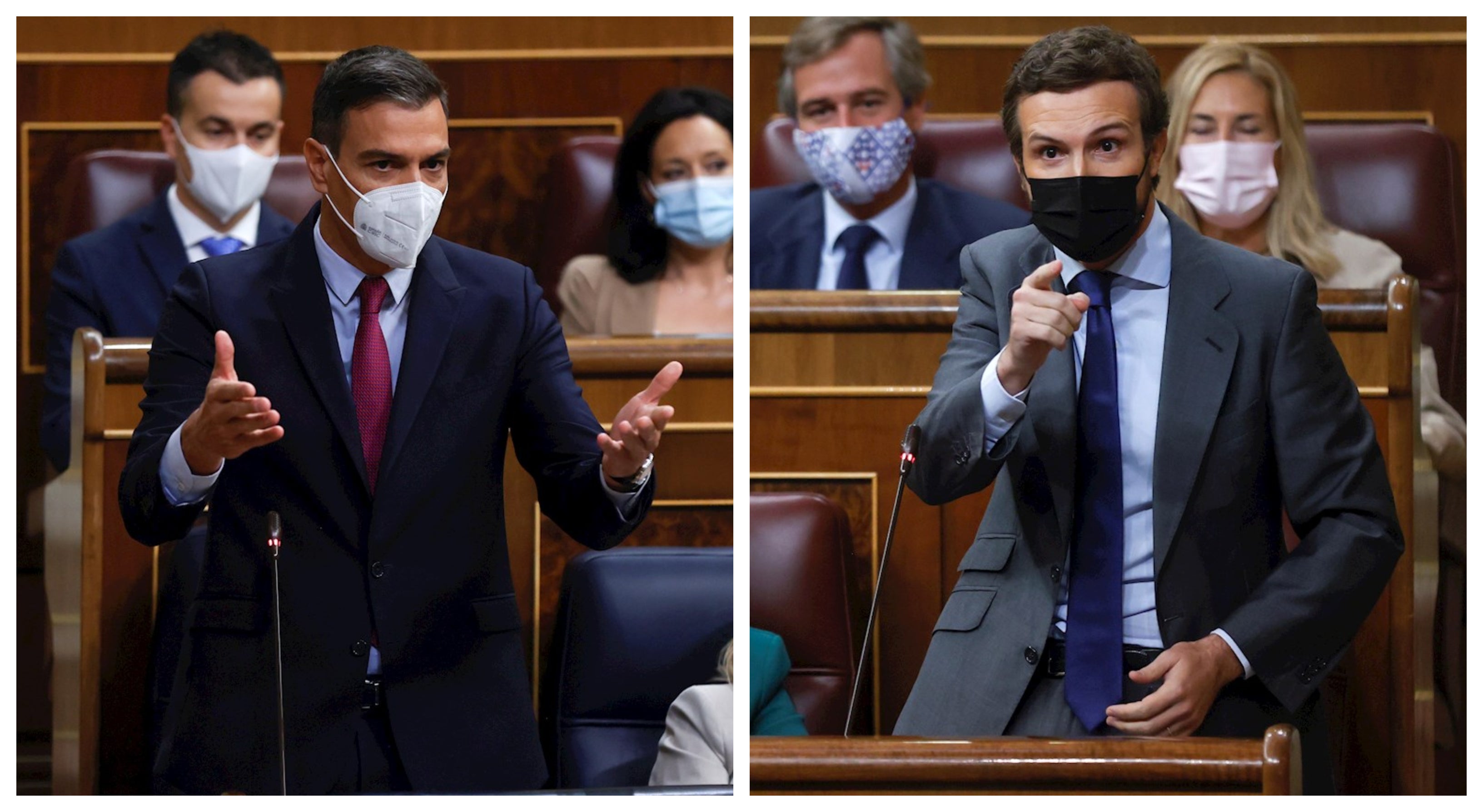 Así ha sido el cara a cara entre Pedro Sánchez y Pablo Casado en el Congreso Así ha sido el cara a cara entre Pedro Sánchez y Pablo Casado en el Congreso