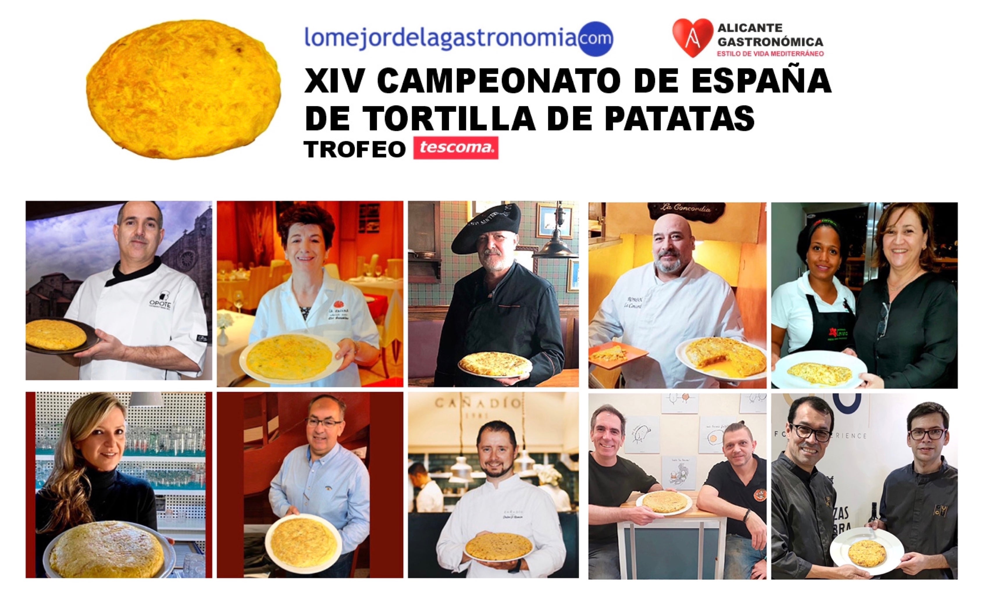 XIV Campeonato de España de Tortilla de Patatas 10 chefs competirán por elaborar la mejor tortilla en Alicante Gastronómica 2021 XIV Campeonato de España de Tortilla de Patatas 10 chefs competirán por elaborar la mejor tortilla en Alicante Gastronómica 2021