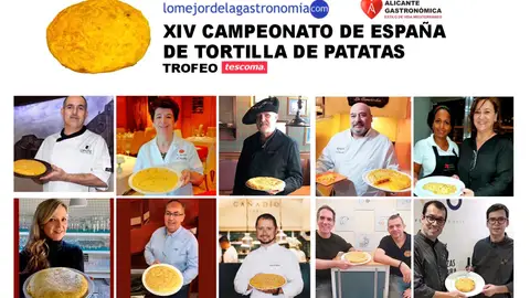 XIV Campeonato de España de Tortilla de Patatas 10 chefs competirán por elaborar la mejor tortilla en Alicante Gastronómica 2021 tortilla de patatas