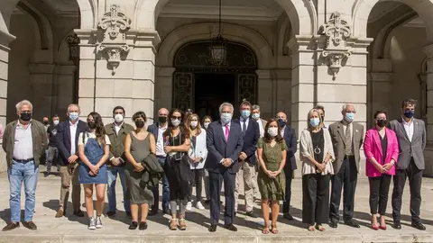 Concentración de repulsa en María Pita Concentración de repulsa en María Pita