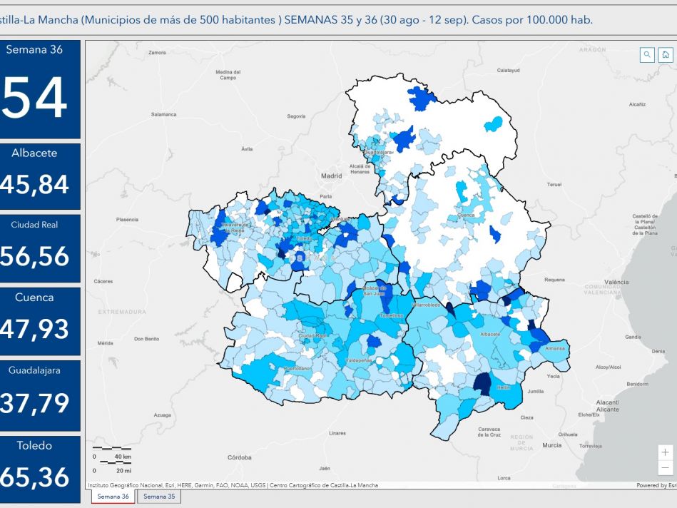 Sigue a la baja el covid en Ciudad Real: 80 casos menos la semana pasada en la provincia Sigue a la baja el covid en Ciudad Real: 80 casos menos la semana pasada en la provincia