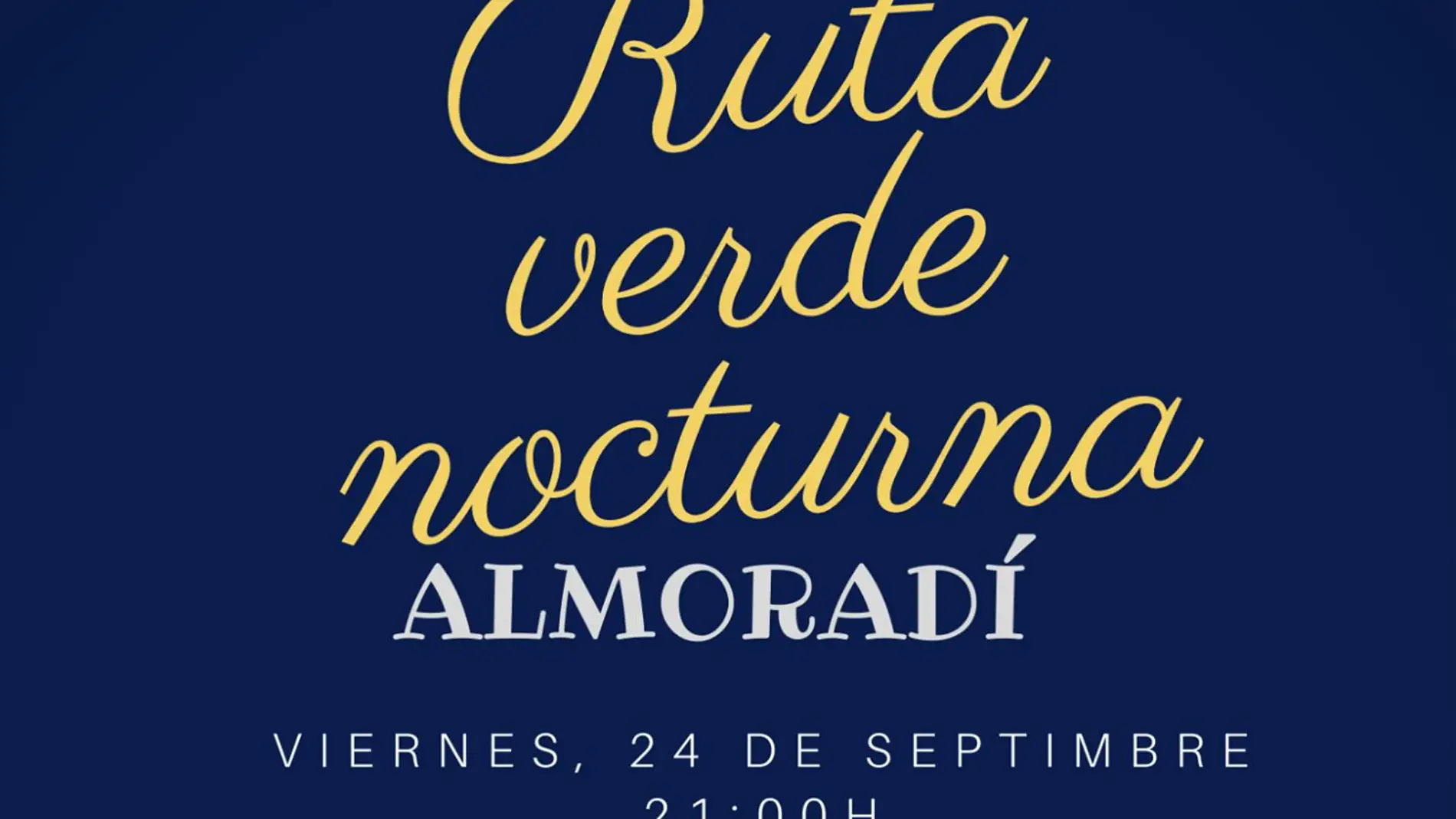 Nuevo recorrido nocturno por la ruta del agua de Almoradí con motivo del Día Mundial del Turismo 