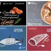 Competición por la mejor elaboración con Dátil de Elche, marineras, steak tartar y tartar de atún rojo del Mediterráneo 