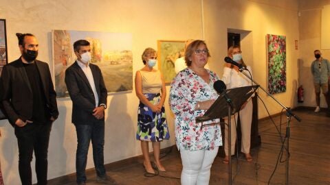 Carmen Olmedo en la inauguraci&oacute;n de "Aires Manchegos"