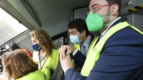 Primer viaje en pruebas en la Variante de Pajares