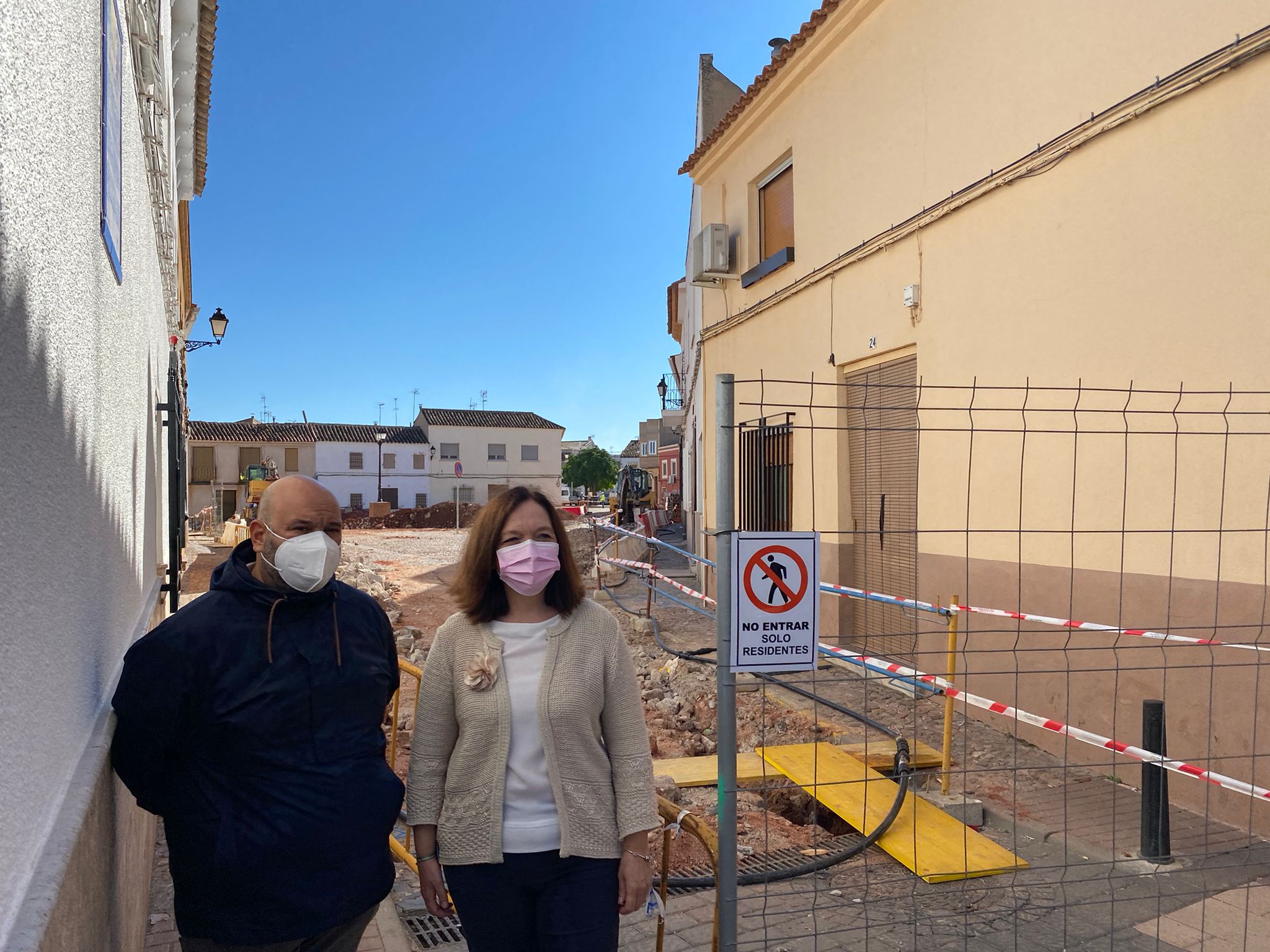 Obras de remodelación de las plazas La Justa, La Bolsa y El Ángel Obras de remodelación de las plazas La Justa, La Bolsa y El Ángel