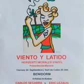 Presentación del libro 'Viento y latido' de Heriberto Morales. Presentación del libro 'Viento y latido' de Heriberto Morales.