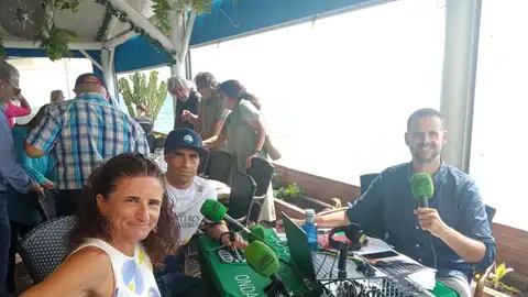 Sonia Vázquez y Dani Álvarez con Julio Rodríguez ODM