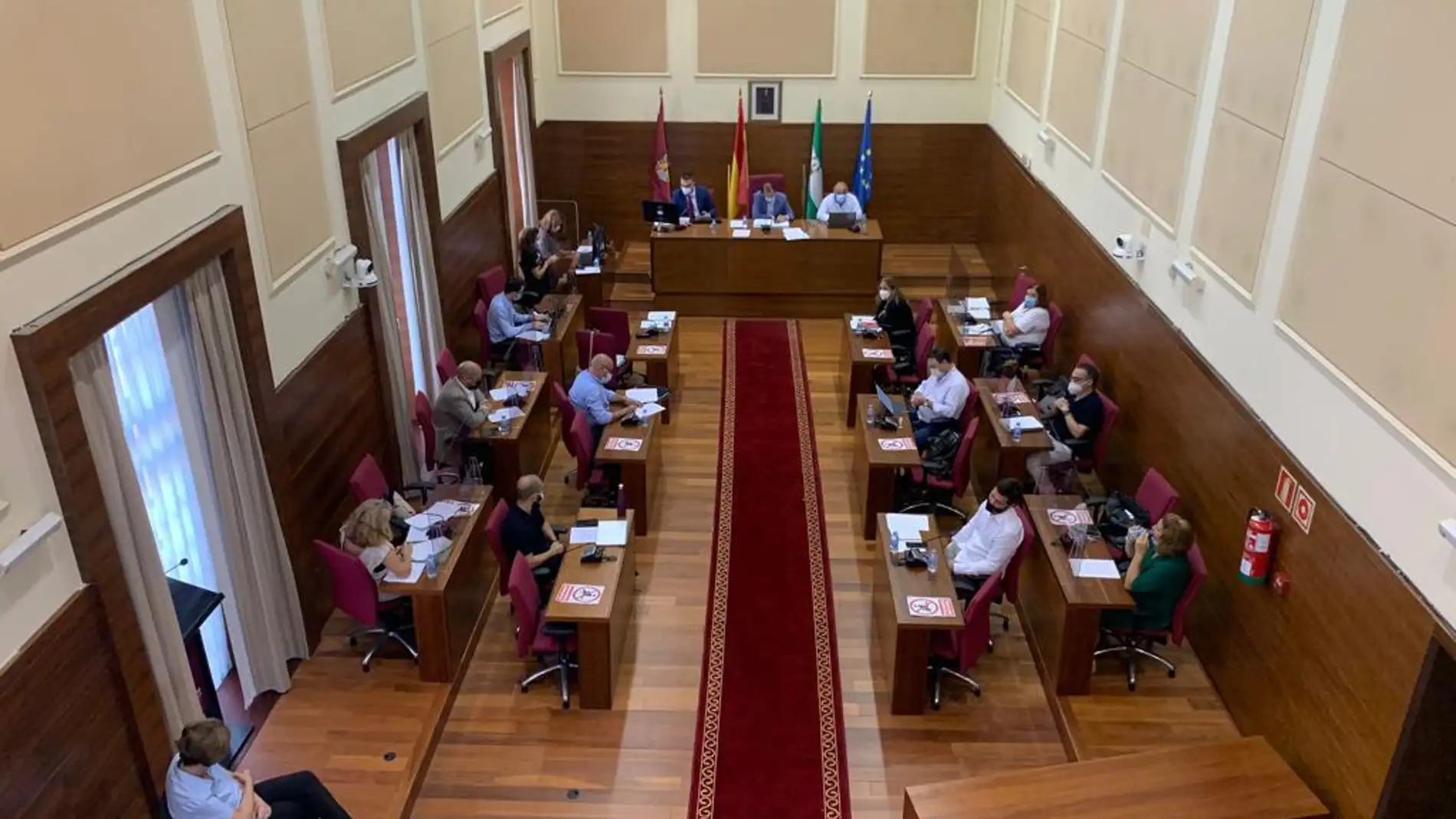 Pleno del Ayuntamiento de Chiclana durante la celebración del Pleno del Estado de la Ciudad