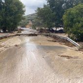Lluvia y granizo en Montefrio 