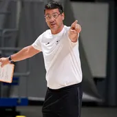 Fotis Katsikaris, entrenador de Unicaja Fotis Katsikaris, entrenador de Unicaja