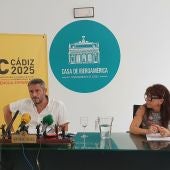 Rueda de prensa en el Ayuntamiento de Cádiz