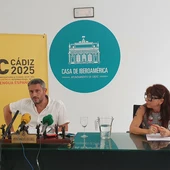 Rueda de prensa en el Ayuntamiento de Cádiz Rueda de prensa en el Ayuntamiento de Cádiz