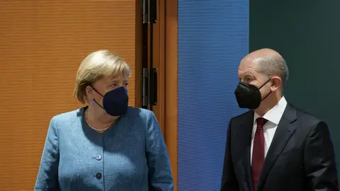 Merkel y Olaf Scholz Merkel y Olaf Scholz
