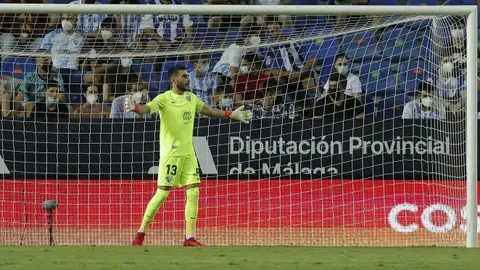 Dani Martín portero del Málaga CF Dani Martín portero del Málaga CF