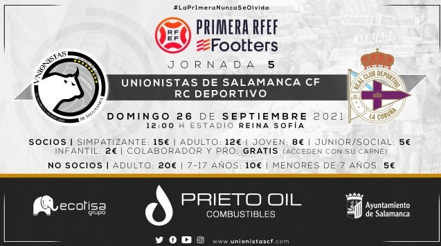 Unionistas intentará enviar alguna entrada más al Deportivo para el partido del domingo Unionistas intentará enviar alguna entrada más al Deportivo para el partido del domingo
