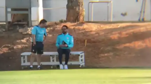 Caras serias en el entrenamiento Caras serias en el entrenamiento