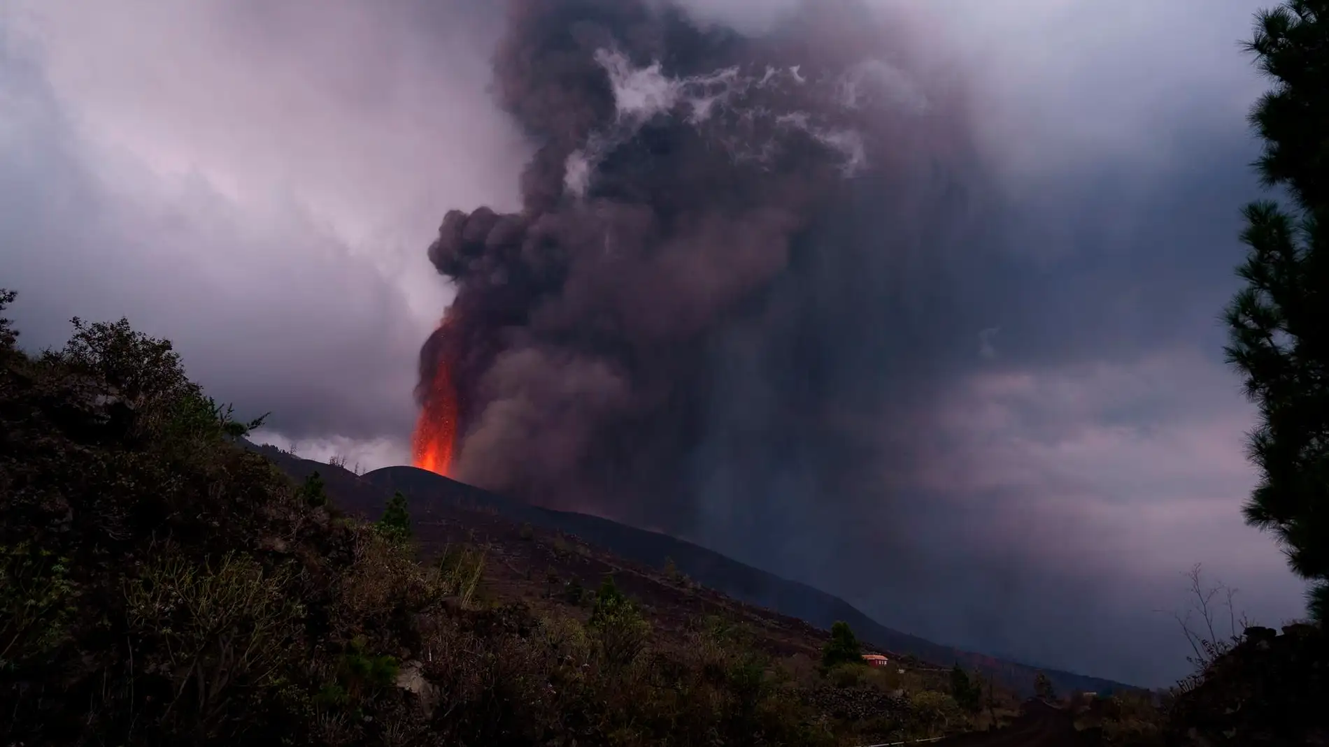 Quinto día de erupción del volcán de La Palma