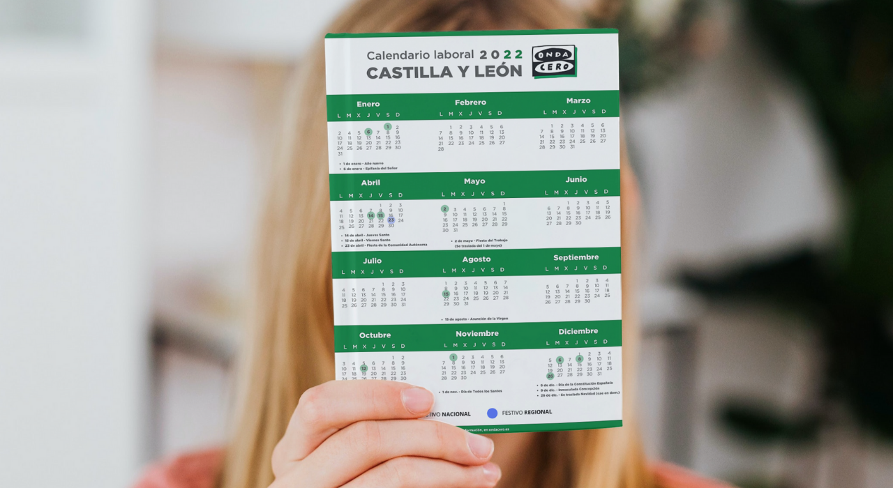 El calendario laboral de Castilla y León para 2022 ya es oficial: estos son los días festivos El calendario laboral de Castilla y León para 2022 ya es oficial: estos son los días festivos