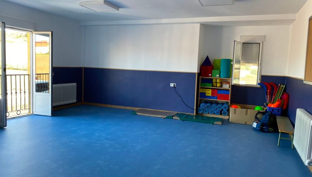 Otra de las aulas del centro, a pocos metros del Ayuntamiento 