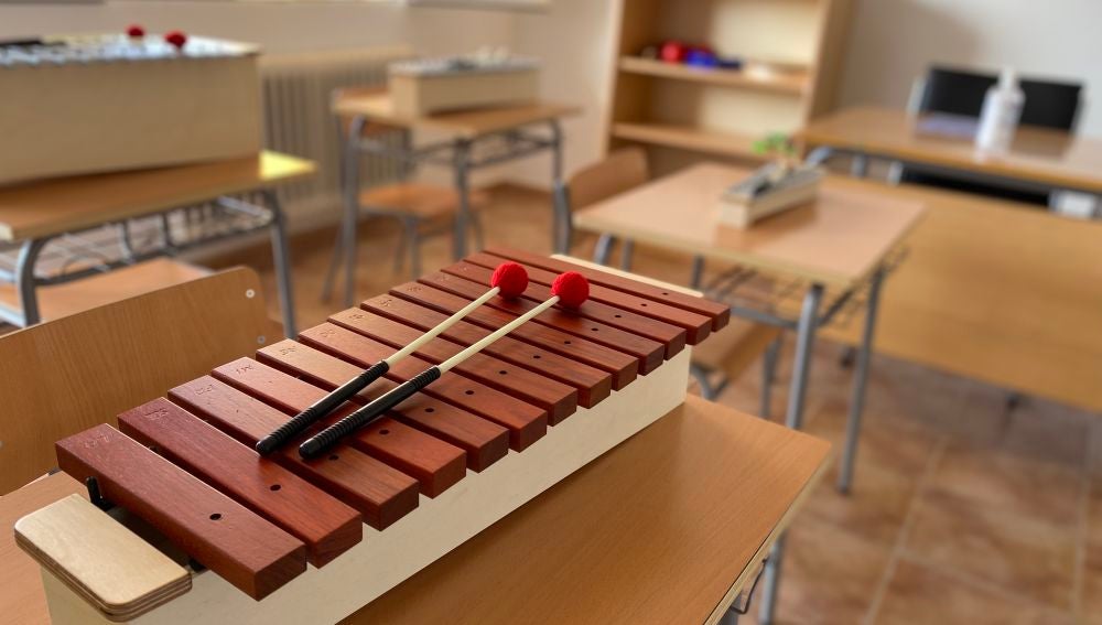 El aula de música del centro educativo