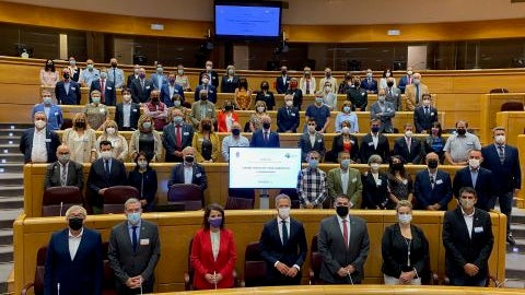 Representación de Los Pueblos más Bonitos de España en el Senado