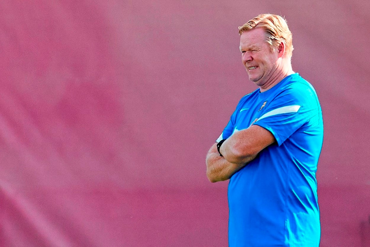 Laporta garantiza la continuidad de Koeman como entrenador del Barça Laporta garantiza la continuidad de Koeman como entrenador del Barça