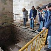 Los restos arqueológicos encontrados en la Catedral de Lugo. Imagen Xunta. 
