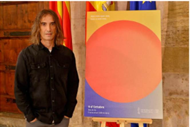 Toni Moratalla, autor del cartel del 9 d' Octubre más innovador Toni Moratalla, autor del cartel del 9 d' Octubre más innovador