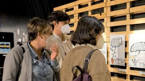 Borja S&aacute;nchez en la exposici&oacute;n