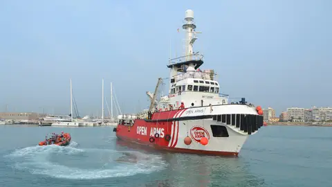 Open Arms zarpó del puerto de Burriana Open Arms zarpó del puerto de Burriana