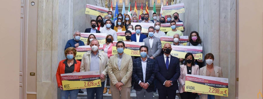 La Diputación de Ciudad Real entrega el cheque solidario de los “Conciertos emblemáticos” a las asociaciones de la provincia La Diputación de Ciudad Real entrega el cheque solidario de los “Conciertos emblemáticos” a las asociaciones de la provincia